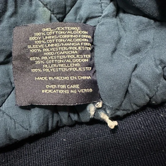 Vintage Route 66 Bomber Varsity Denim & Khaki Two-Tone Jacket XXLARGE 90s XXL - Picture 13 of 16